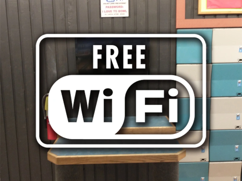 Free Wifi Logo Of Walnut City Lanes Bowling Alley