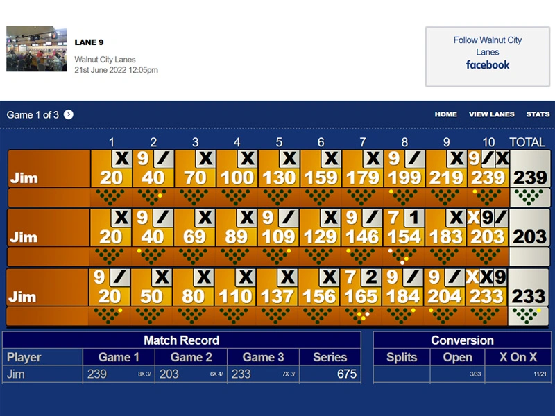 Real LiveScore Example